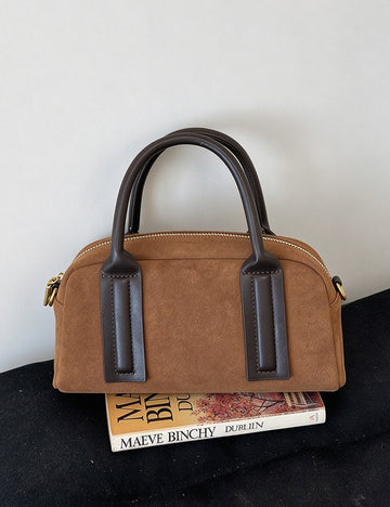 Trendy Faux Suede Boston Crossbody Bag 6W10BBG2477