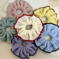 Chic Color Block Handmade Knit Scrunchies 6W6HSR382