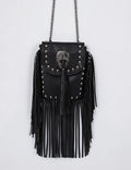 Boho Studded Tassel Mini Crossbody Bag 6W10BBG2407