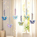 Sparkly Crystal Butterfly Bead Hanging Sunatcher 6H7HLS189