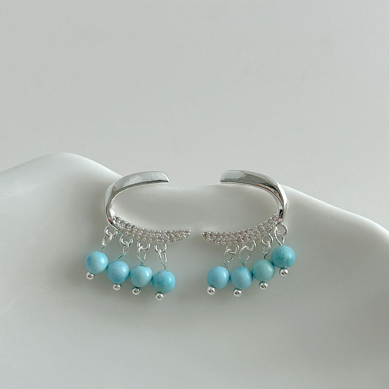 Boho Beaded Tassel Stud Earrings - DippedShop Wholesale - #7123