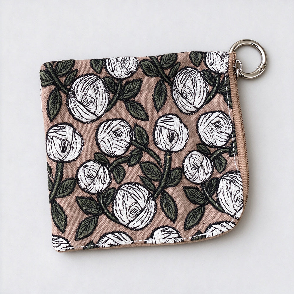 Retro Embroidered Cotton Linen Coin Purse 6W10BWB384
