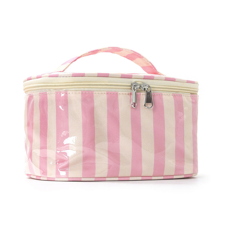 Color Block Striped Makeup Bag - DippedShop Wholesale - #4515