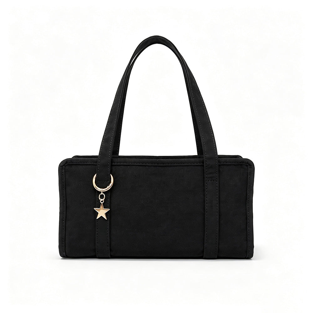 Minimalist Square Plaid Nylon Shoulder Bag 6W10BBG2131