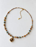 Tiger Eye Beaded Necklace - DippedShop Wholesale - #2179