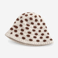 Cute Polka Dots Knit Bucket Hat 6W6HAT654