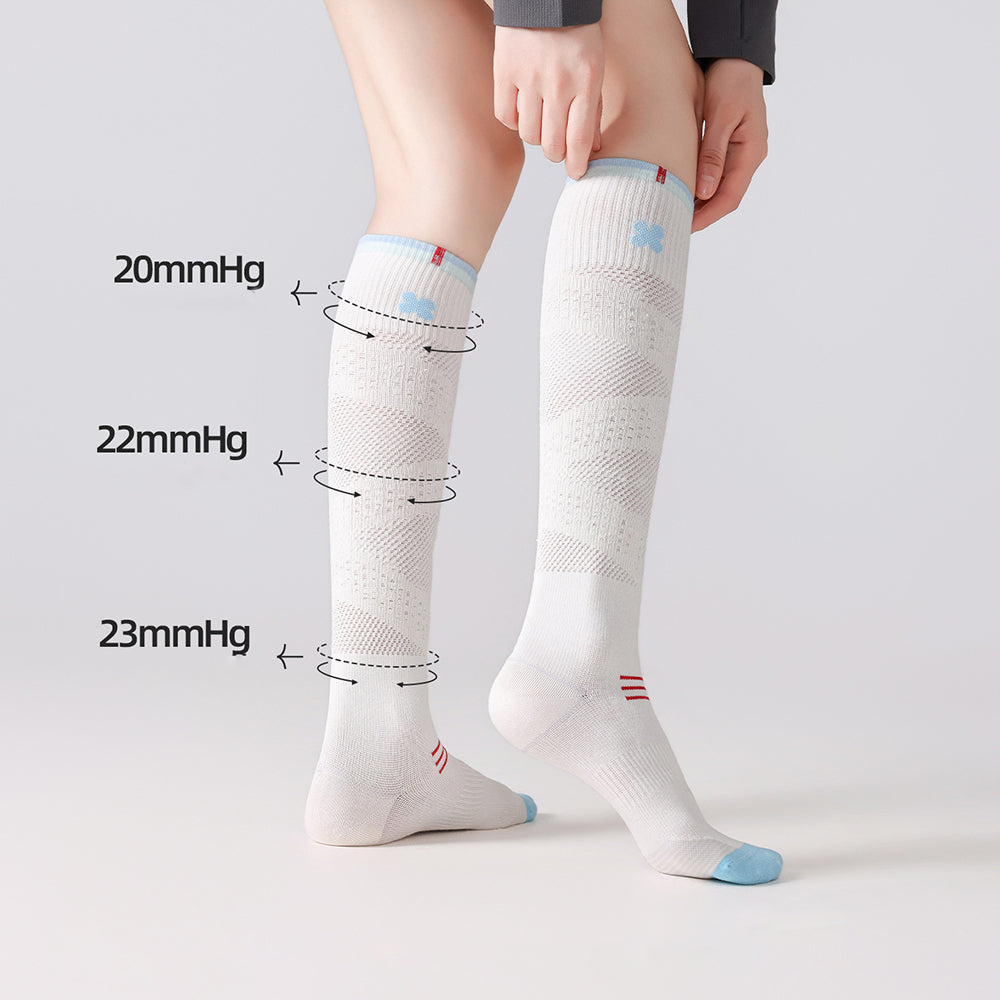 Stylish Color Block Striped Over Knee High Socks 6W8FSO1011