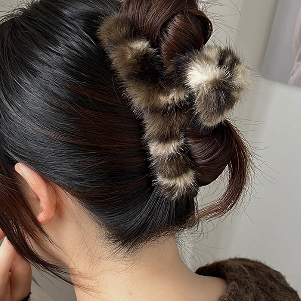 Faux Fur Hair Claw - DippedShop Wholesale - #8563