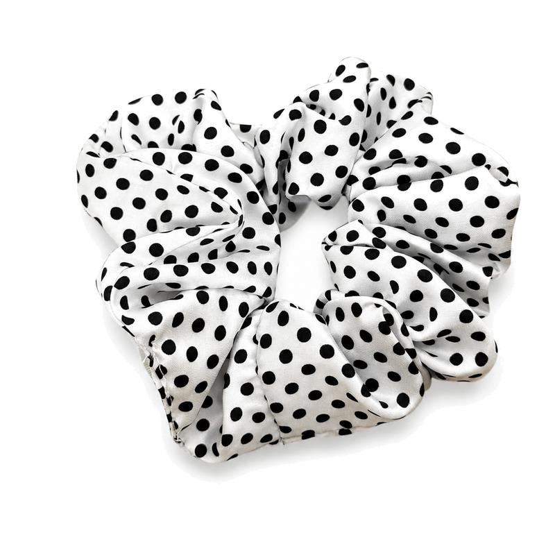 Vintage Polka Dots Print Elastic Scrunchies 6W6HSR335