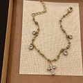 Vintage Cross Pendant Rhinestones Tassel Bracelets 6W6JBR636
