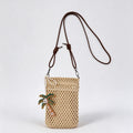 Casual Beach Straw Woven Crossbody - DippedShop Wholesale - #6723