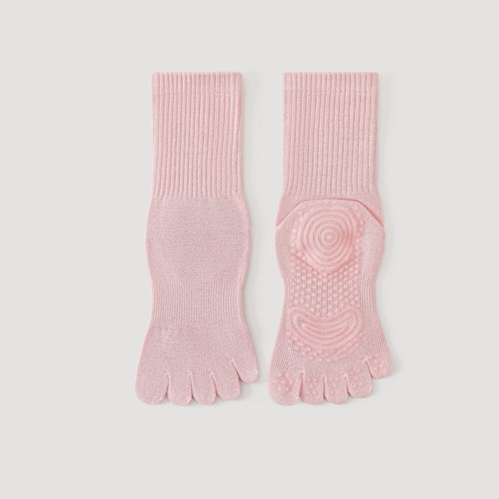 Simple Non-Slip Pilates Yoga Grip Toe Socks 6W8FSO860