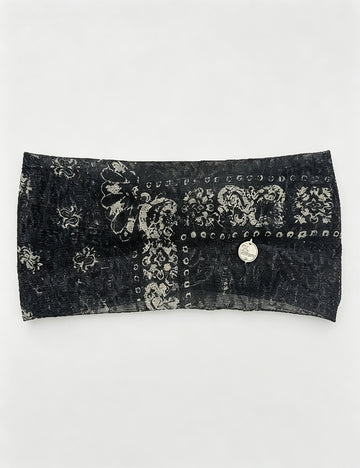 Wide Elastic Plaid Headband - DippedShop Wholesale - #2931