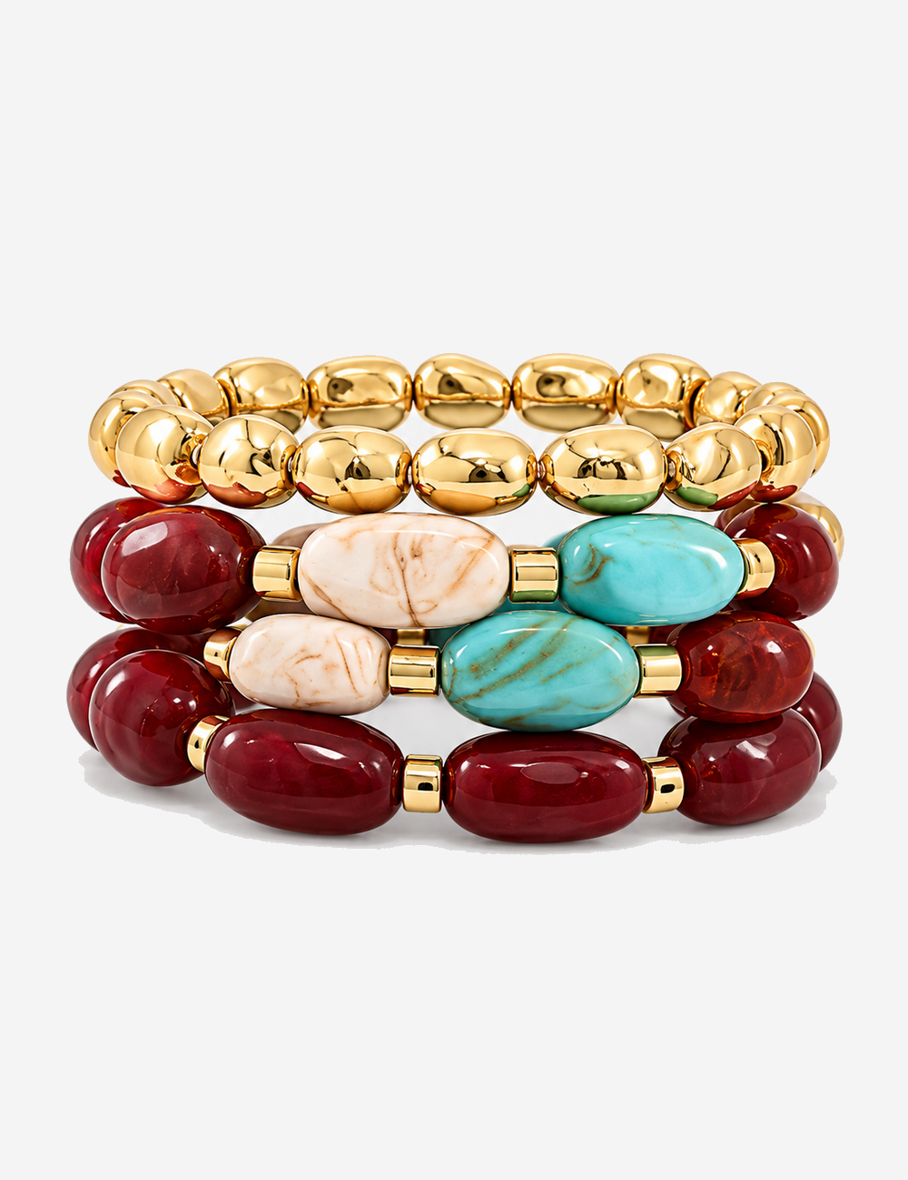 Boho Style Irregular Beaded Chain Bracelets 6W6JBR634