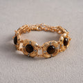 Vintage Gold Plated Rhinestones Chain Bracelets 6W6JBR631