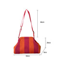 Stylish Color Block Striped Shoulder Bag 6W10BBG1935