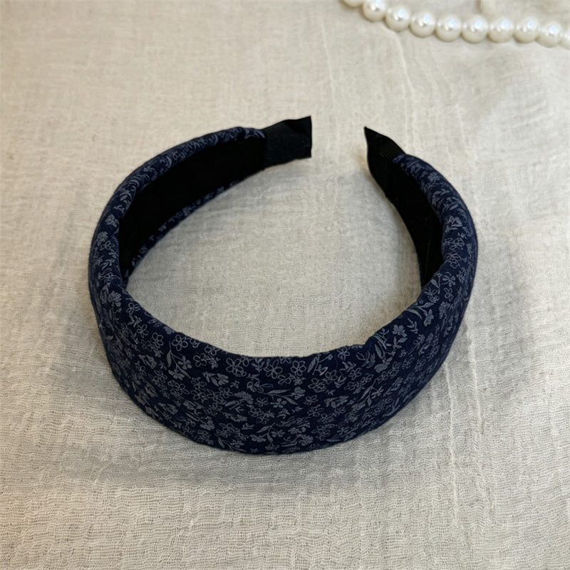 Vintage Floral Print Non-Slip Wide Headband 6W6HBD319