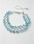 Stylish Solid Color Glass Beads Hollow Bracelet 6W6JBR692
