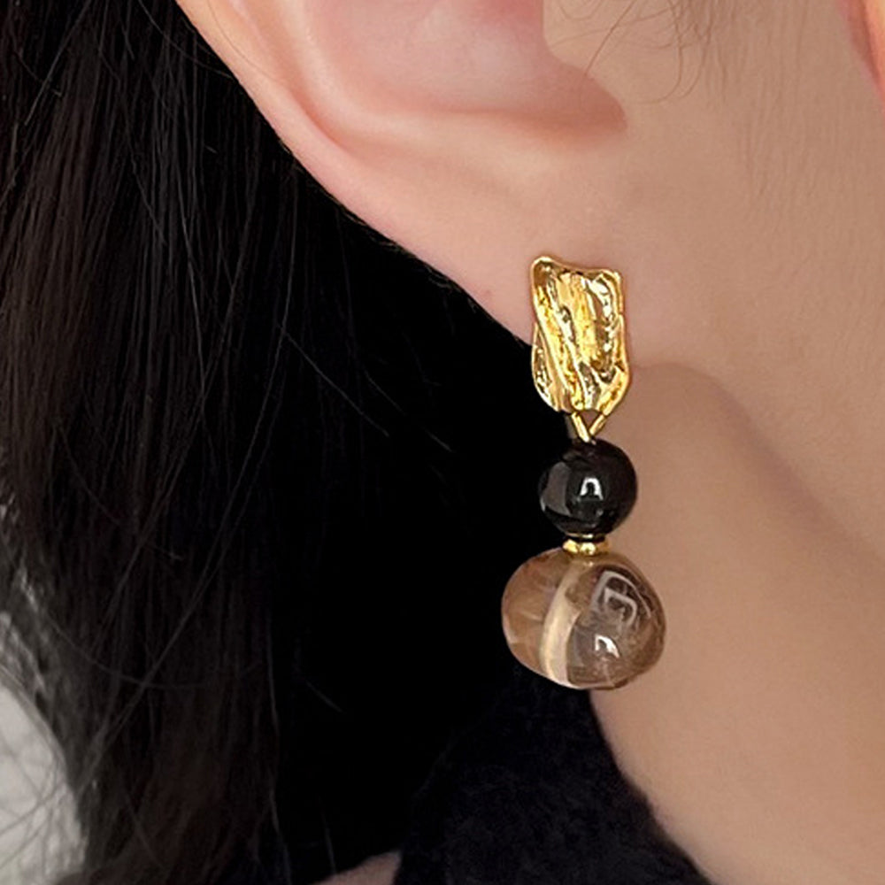 Amber Dangle Earrings - DippedShop Wholesale - #6099