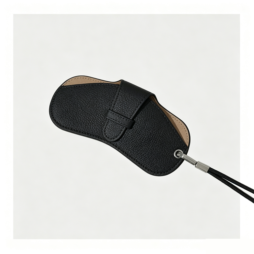 Solid Color PU Portable Sunglasses Case MK2BLC6W13HSY49