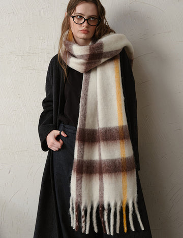 Vintage Soft Thick Imitation Cashmere Scarf 6W6NSW296