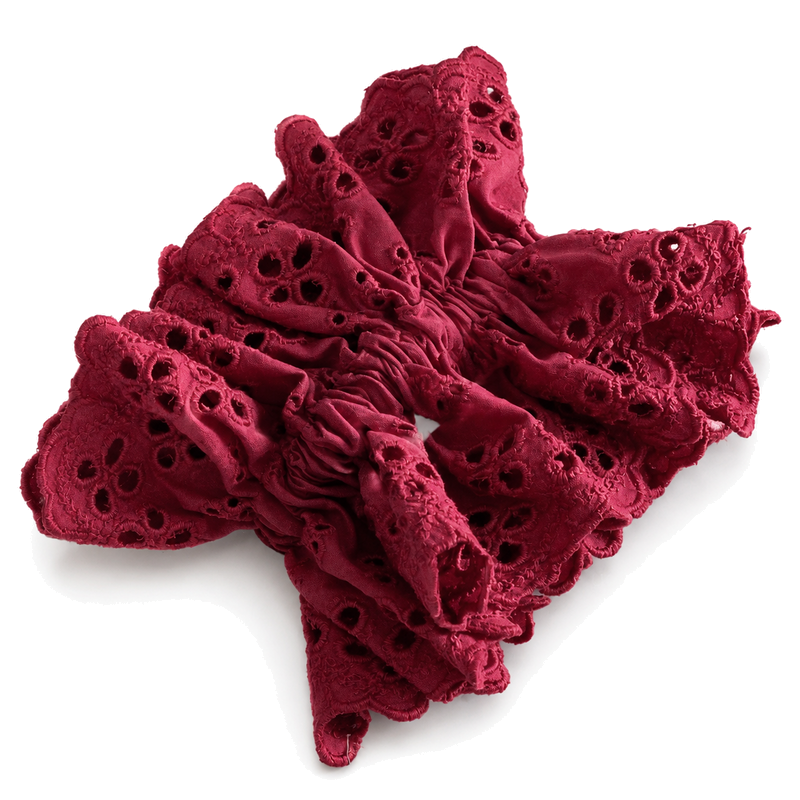 Minimalist Solid Color hollow Out Scrunchies 6W6HSR343
