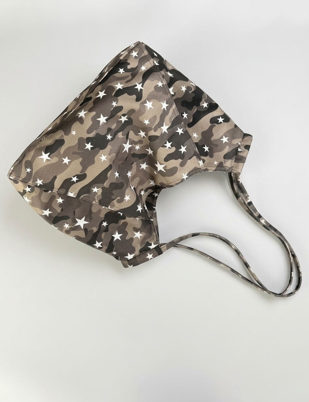 Casual Star Print Camouflage Canvas Tote Bag 6W10BBG1990
