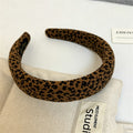 Retro Leopard Print Padded Fabric Headband 6W6HBD315