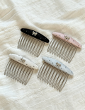 Bow Polka Dot Oval Comb Clip MK2MBEP6W6HPN03