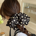 Oversized Polka Dots Pearl Satin Hair Scrunchies MK2BW6W6HSR92