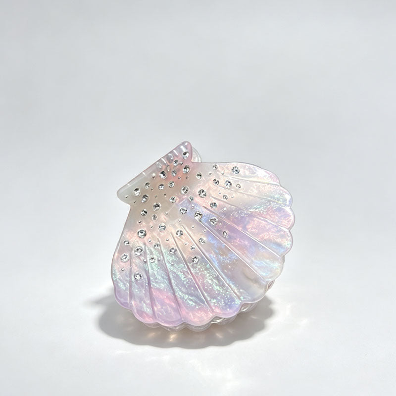 Iridescent Rhinestone Shell Acetate Hair Clip 6W6HCP1270