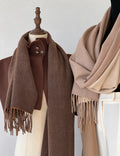 Reversible Fringe Scarf - DippedShop Wholesale - #1891