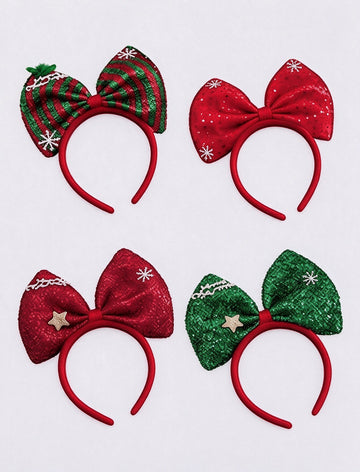 Glitter Sequin Bow Headband - DippedShop Wholesale - #6835