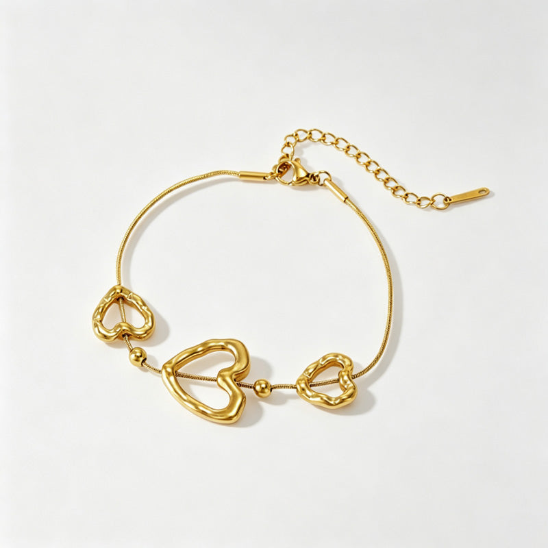 Trendy Cubic Zirconia Double-Layer Chain Bracelet 6W6JBR512