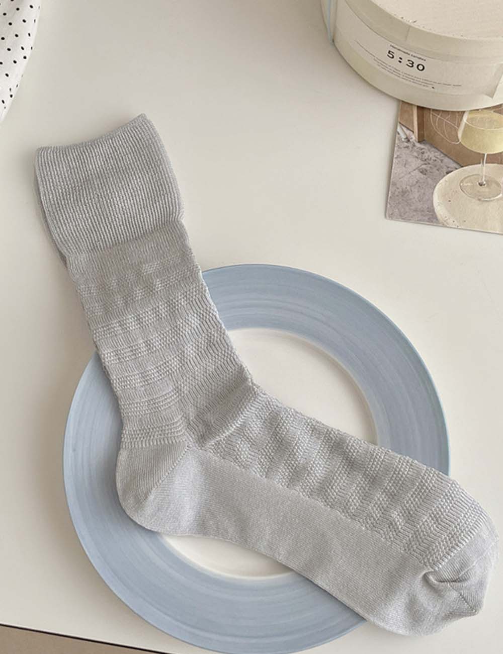 Casual Mesh Crew Socks - DippedShop Wholesale - #8323