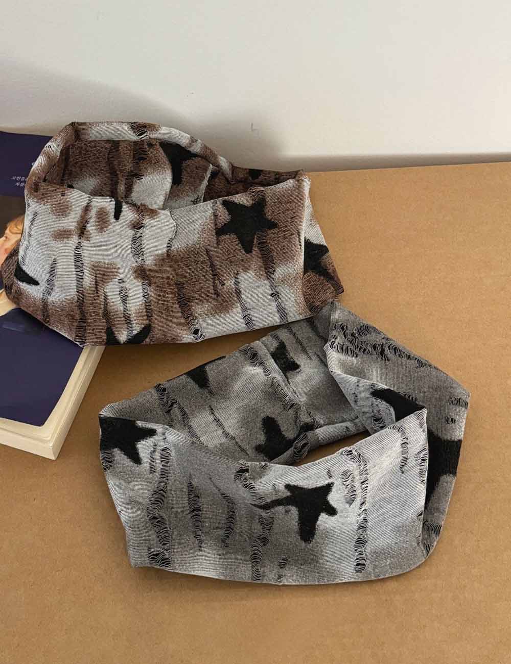 Star Print Stretchy Headband - DippedShop Wholesale - #2771