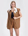 Sleeveless Shirt and Shorts Set - DippedShop Wholesale - #9491