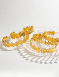 Trendy Textured Flower Stackab - DippedShop Wholesale - #8467