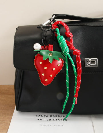 Cute Strawberry Rope Keychain Bag Charms DP25B540