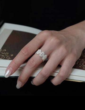 Elegant Lace Hollow Out Open Ring DP25D873
