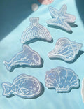 Cute Ocean Whale Starfish Acrylic Hair Claw MK2PPM6W6HCP348