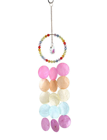 2+Colorful Beaded Shell Suncatcher Hangings DPH1915