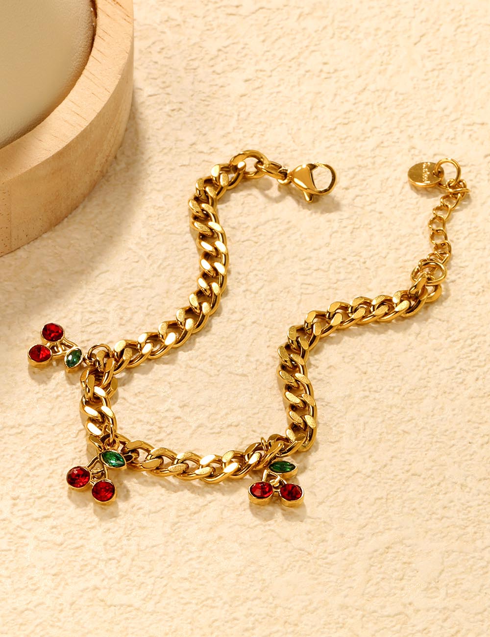 Colorful Heart CZ Bracelet - DippedShop Wholesale - #6131
