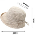 Casual Bowknot Wide Brim Outdoor Bucket Hat MK2BW6W6HAT76