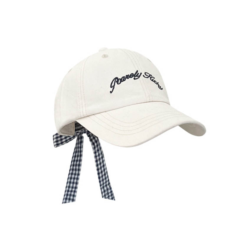Vintage Embroidered Letter Bow-Tie Baseball Cap DP25E977