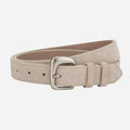 Fashion Irregular Metal Buckle Leather Belt MK2LEEP6W6JBT32