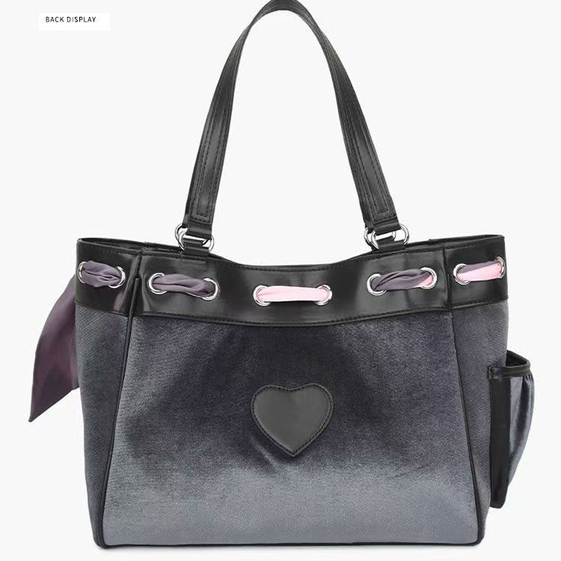 Retro Color Block Tote Bag - DippedShop Wholesale - #8451