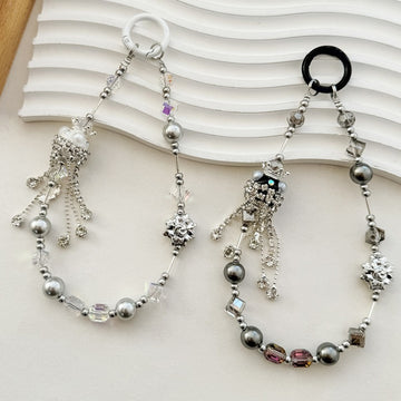 Minimalist Crystal Tassel Keychain Bag Charm DP25C901