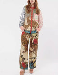 Leopard Print Lantern Sleeve Set - DippedShop Wholesale - #5347