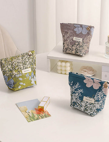 Vintage Floral Makeup Bag - DippedShop Wholesale - #0499